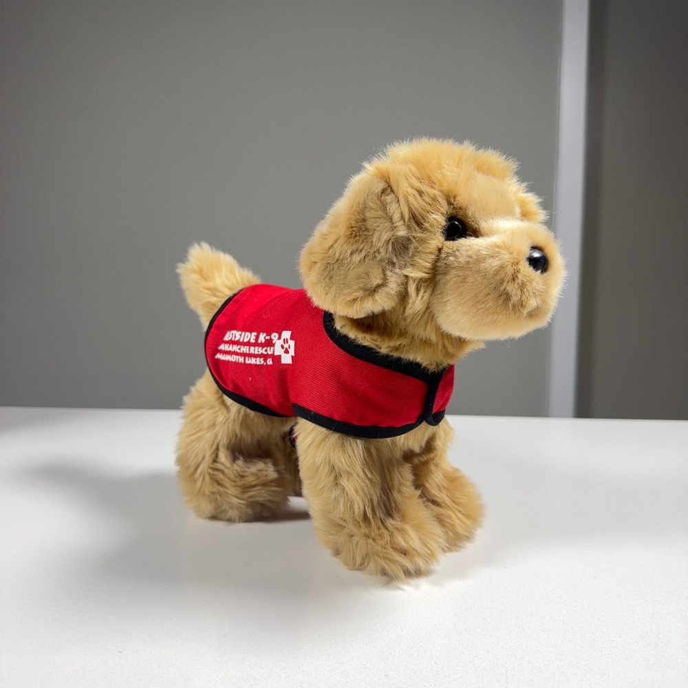 Douglas Plush Dog Unisex Small Tan Eastside K-9 Avalanche Rescue Vest 1724